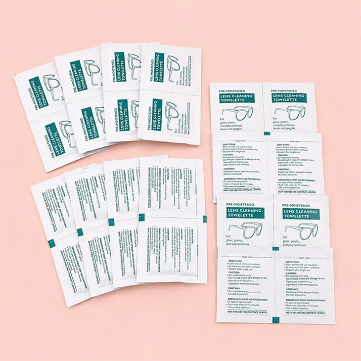 lens cleansing wipes